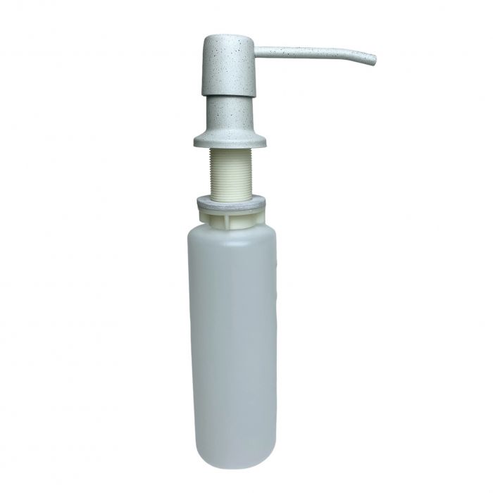 Набір кухонний Adamant Horizon, штучний камінь, прямокут., з крилом, 780х495х230мм, чаша - 1, врізна, Old stone + змішувач + дозатор + ополіскувач склянок + коландер