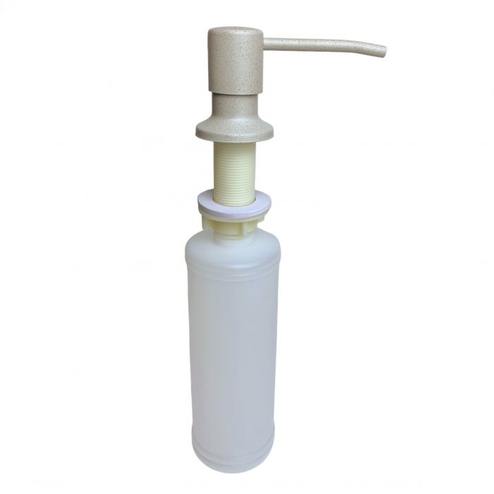 Набір кухонний Adamant Horizon Medium, штучний камінь, прямокут., з крилом, 700х500х230мм, чаша - 1, врізна, Avena + змішувач та дозатор