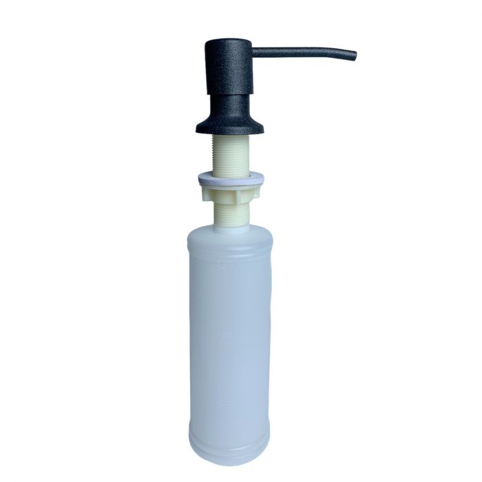 Набір кухонний Adamant Horizon Medium, штучний камінь, прямокут., з крилом, 700х500х230мм, чаша - 1, врізна, графіт + змішувач та дозатор