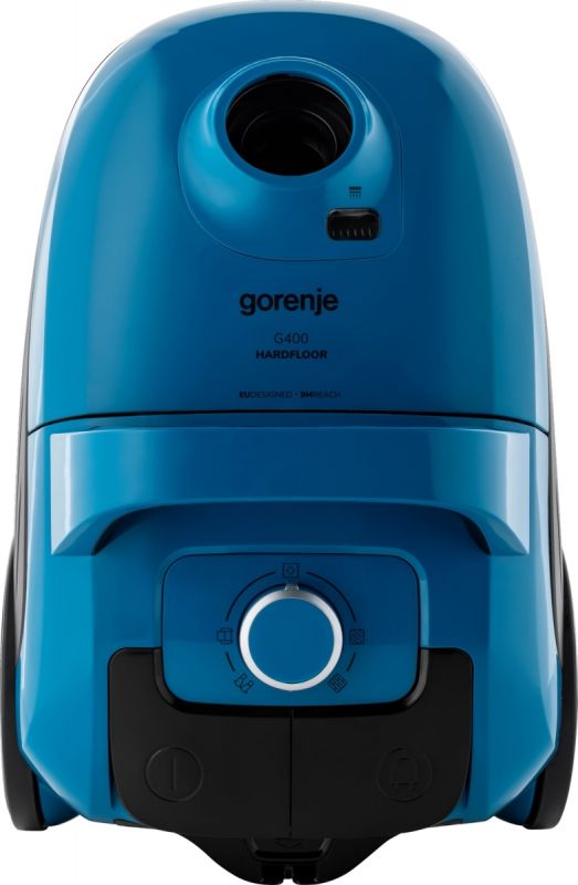 Пилосос Gorenje мішковий, 750Вт, конт пил -3л, HEPA, телескоп трубка, синій