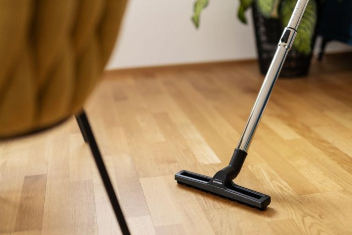 Пилосос Gorenje мішковий, 750Вт, конт пил -3л, HEPA, телескоп трубка, синій