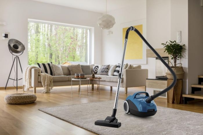 Пилосос Gorenje мішковий, 750Вт, конт пил -3л, HEPA, телескоп трубка, синій