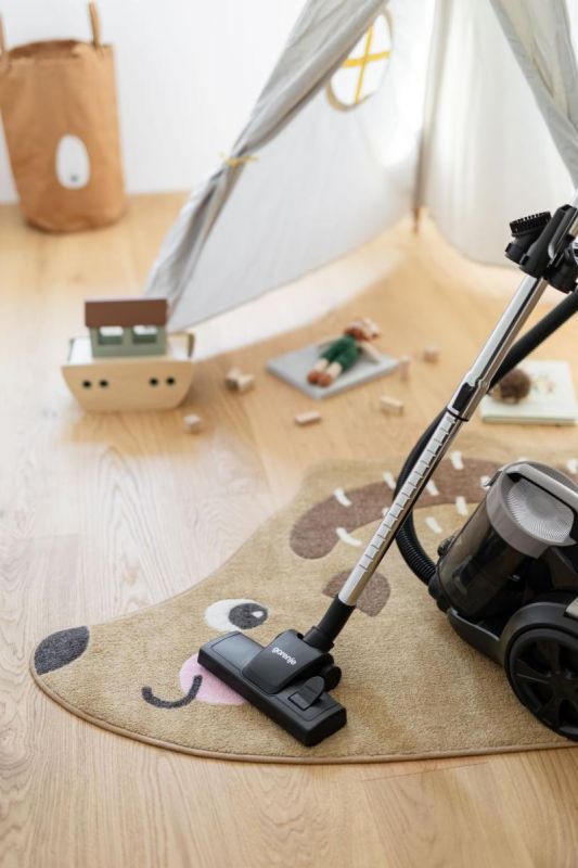 Пилосос Gorenje контейнерний, 850Вт, конт пил -3.3л, HEPA, телескоп трубка, чорний