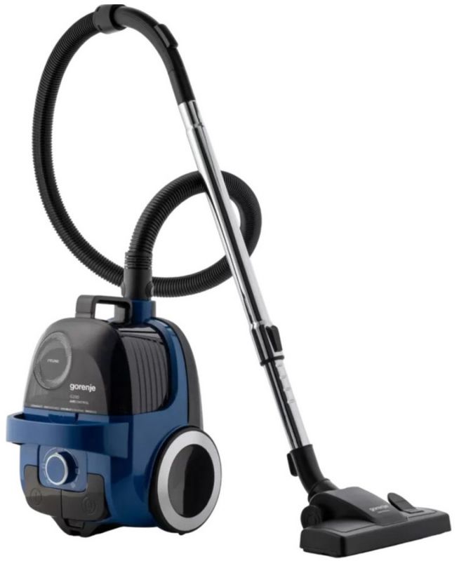 Пилосос Gorenje контейнерний, 800Вт, конт пил -2.2л, HEPA, телескоп трубка, синій