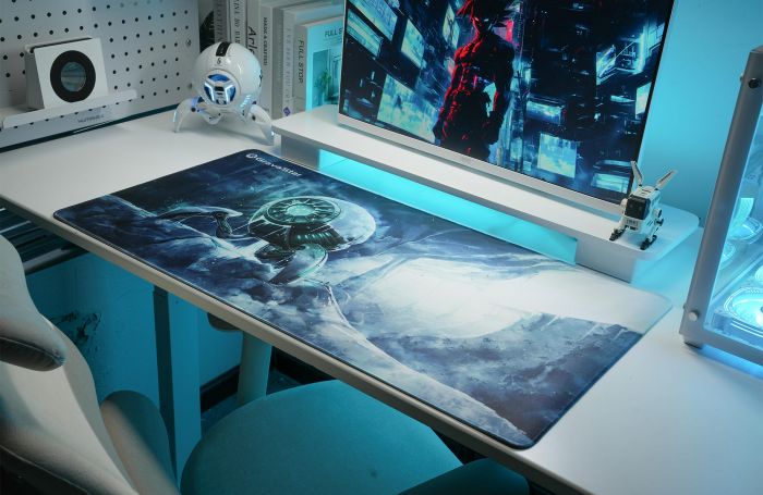 Ігрова поверхня GravaStar WINTER, XL (900х450х3мм), білий