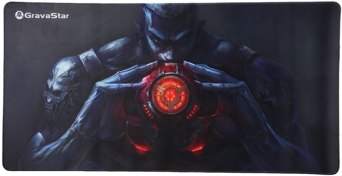 Ігрова поверхня GravaStar WARRIOR, XL (900х450х3мм), чорний