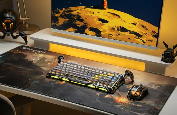 Ігрова поверхня GravaStar SHARK, XL (900х450х3мм), чорний