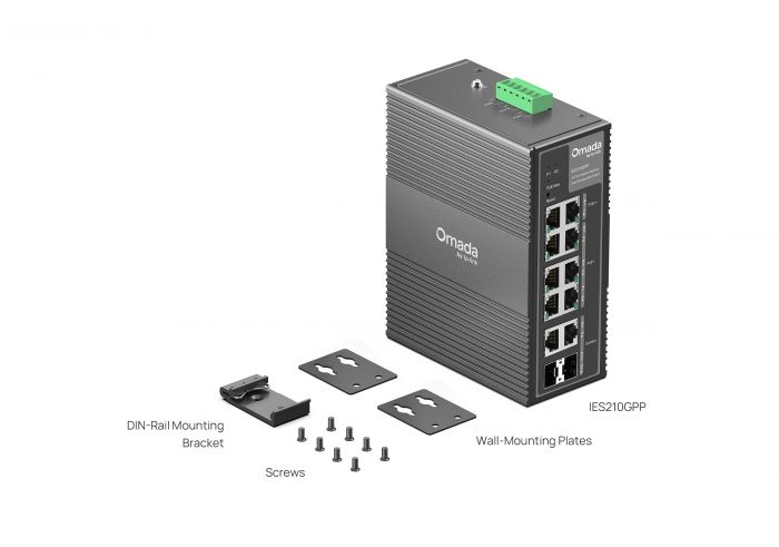 Промисловий комутатор TP-LINK IES210GPP 8xGE (PoE), 120W, 2xGE/SFP, WebSmart