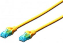 Патч-корд 2E CAT 5e, UTP, 5м, 26AWG, RJ45, 7/0.16, Cu, LSZH, жовтий