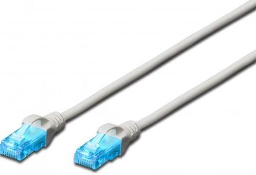 Патч-корд 2E CAT 5e, UTP, 0.50м, 26AWG, RJ45, 7/0.16, Cu, LSZH, сірий