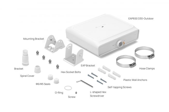 Точка доступу TP-LINK EAP650 D30 OUTDOOR AX3000,  1xGE LAN, PoE,  Passive PoE