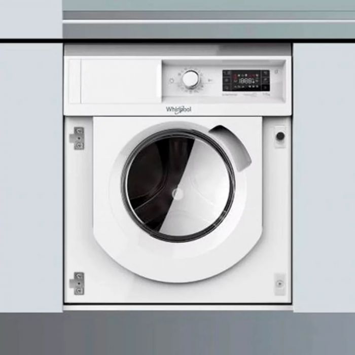 Прально-сушильна машина Whirlpool вбудована фронтальна, 7(5)кг, 1400, A+++, 60см, дисплей, пара, інвертор, білий