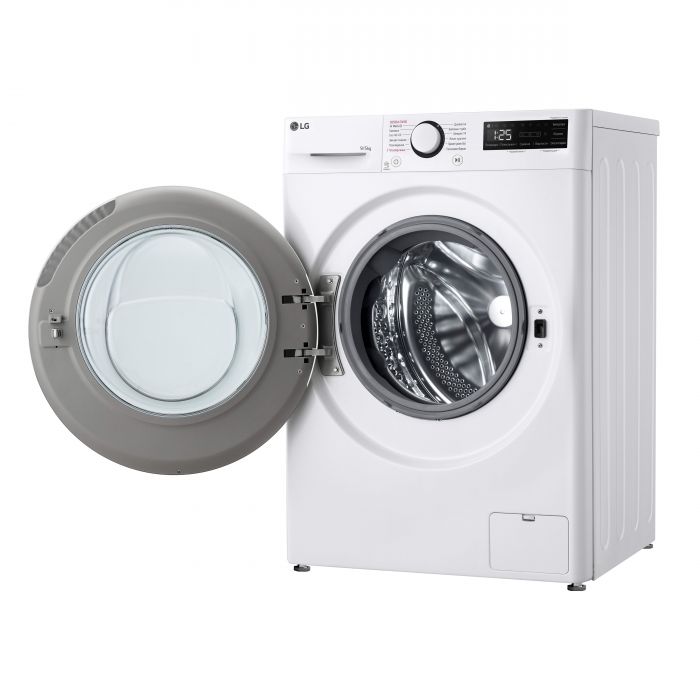 Прально-сушильна машина LG фронтальна, 9(5)кг, 1200, А, 48см, дисплей, пара, інвертор, білий