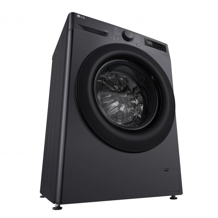 Прально-сушильна машина LG фронтальна, 9(5)кг, 1200, A, пара, 48см, дисплей, пара, інвертор, чорний