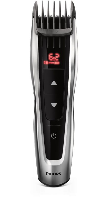 Машинка для стриження  Philips Series 9000, акум., роторний мотор, насадок-3, кейс, сталь, чорно-сірий