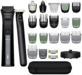 Тример Philips Series 9000, для обличчя, голови, тіла, акум., насадок-25, сталь, чорний