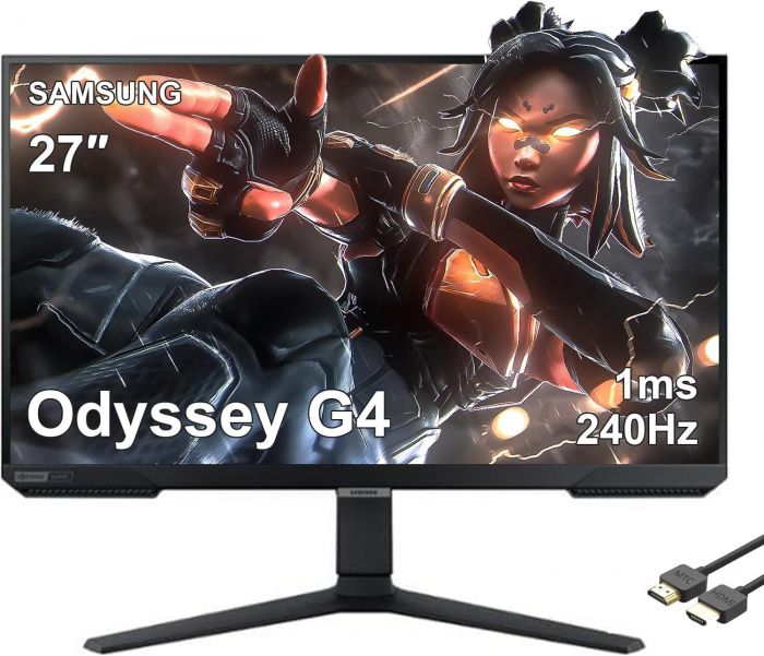 Монітор Samsung 27" Odyssey G4 S27BG400EI 2*HDMI, DP,, IPS, 240Hz, 1ms