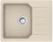 Мийка кухонна Franke City, фраграніт, прямокутник, з крилом, 620х500х190мм, чаша - 1, врізна, оборотна, UCG 611-62, бежевий