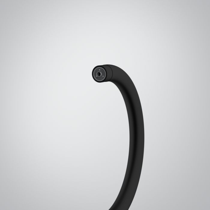 Змішувач для кухні Franke Lina J Clear Water 2.0, довж.виливу - 212 мм, поворотний, 1+1 фільтр, чорний матовий