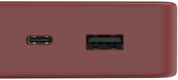 Акумулятор портативний літій-іонний Power Bank Hama 20000 мА·год, USB-C, USB-A, red