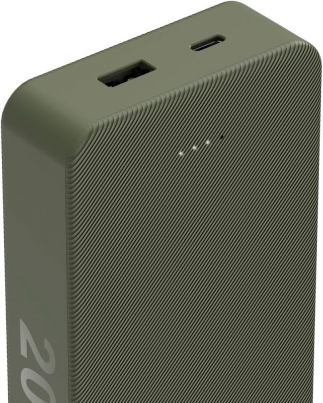 Акумулятор портативний літій-іонний Power Bank Hama 20000 мА·год, USB-C, USB-A, green