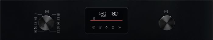 Духова шафа Electrolux електрична, 65л, A+, дисплей, конвекція, піроліз, телескопічні напрямні, чорний