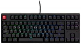 Клавіатура механічна Keychron C3 Pro V2 87Key, K pro Brown, USB-A, QMK, Hot-swap,8K, EN/UKR, RGB, чорний