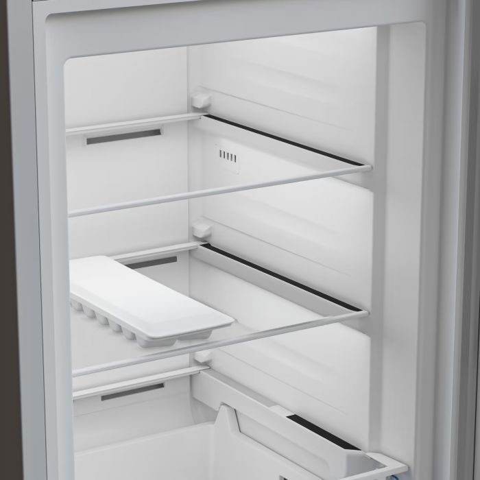 Морозильна камера Beko, 187x60x71, 286л, 1дв., E, NF, нержавіюча сталь