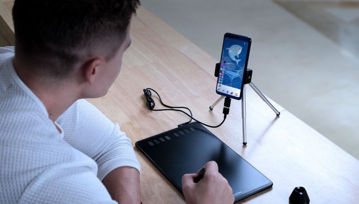 Графічний планшет Huion 8.7"x5.4" H950P, microUSB, чорний