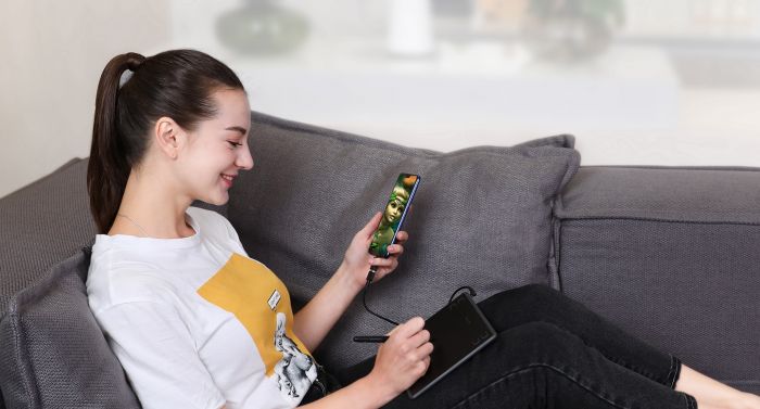 Графічний планшет Huion 4.8"x3" H430P, microUSB, чорний