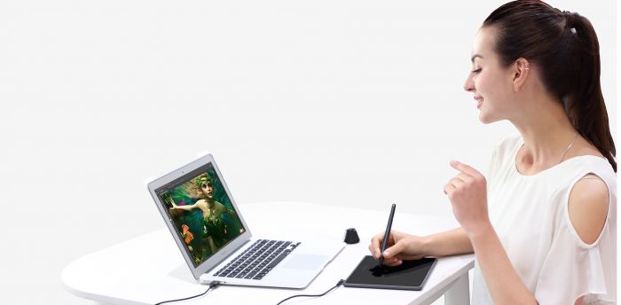 Графічний планшет Huion 4.8"x3" H430P, microUSB, чорний