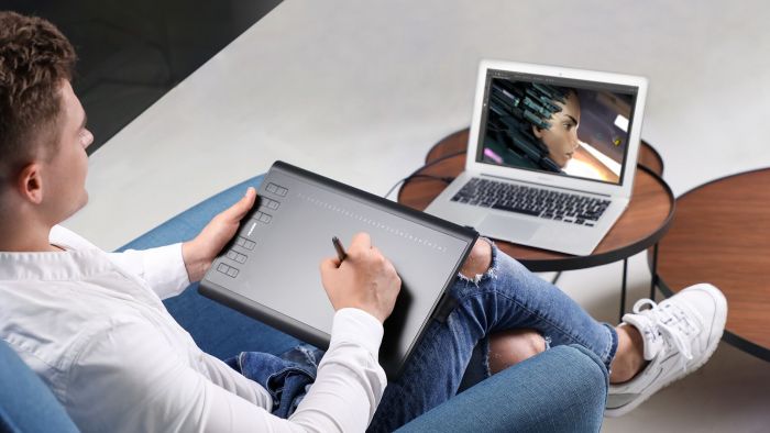 Графічний планшет Huion 10"x6.2" H1060P, MicroUSB, чорний