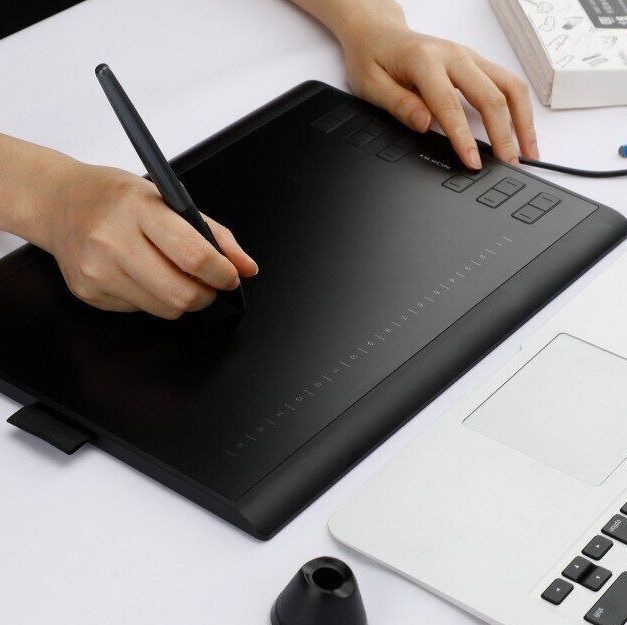 Графічний планшет Huion 10"x6.2" H1060P, MicroUSB, чорний