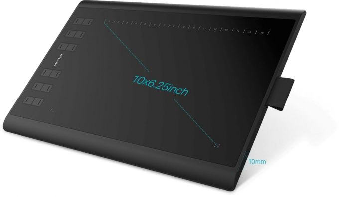 Графічний планшет Huion 10"x6.2" H1060P, MicroUSB, чорний