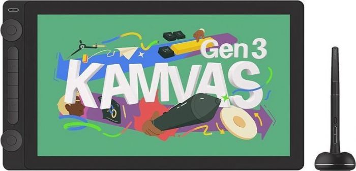 Графічний монітор Huion 15,8" Kamvas 16(G3), 2.5K, USB-C, чорний