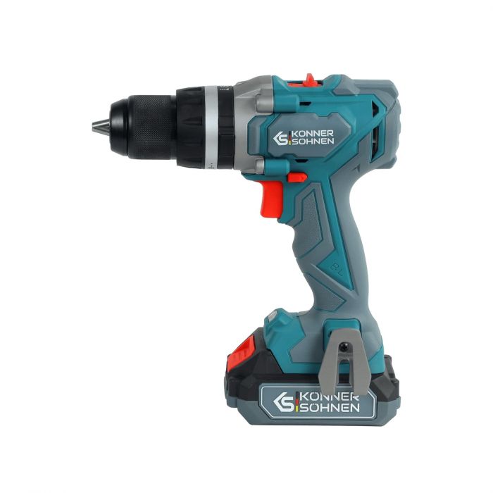 Набір із двох акумуляторних інструментів Konner&Sohnen KS IDISD 20V SET 2 20В дриль ударний, гвинтоверт, швидкий ЗП 2А акб 2х2А·год кейс 5кг