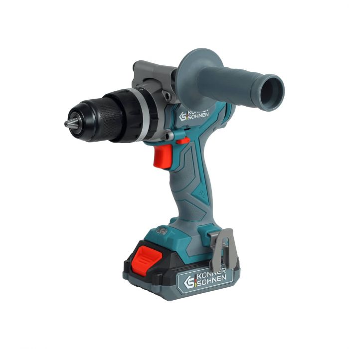 Набір із двох акумуляторних інструментів Konner&Sohnen KS IDISD 20V SET 2 20В дриль ударний, гвинтоверт, швидкий ЗП 2А акб 2х2А·год кейс 5кг