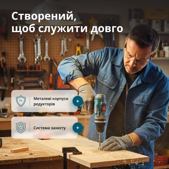 Набір із двох акумуляторних інструментів Konner&Sohnen KS IDISD 20V SET 2 20В дриль ударний, гвинтоверт, швидкий ЗП 2А акб 2х2А·год кейс 5кг