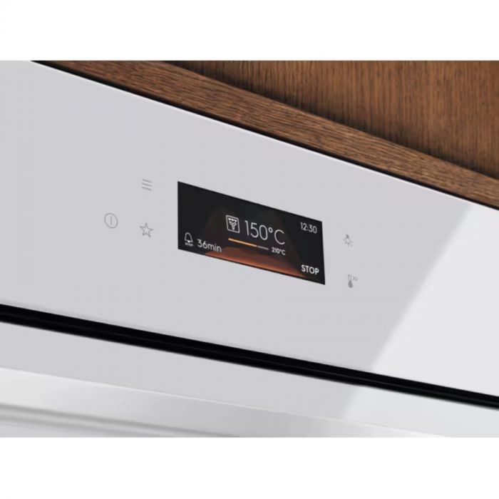 Духова шафа Electrolux електрична, 72л, A+, дисплей, конвекція, телескопічні напрямні, білий