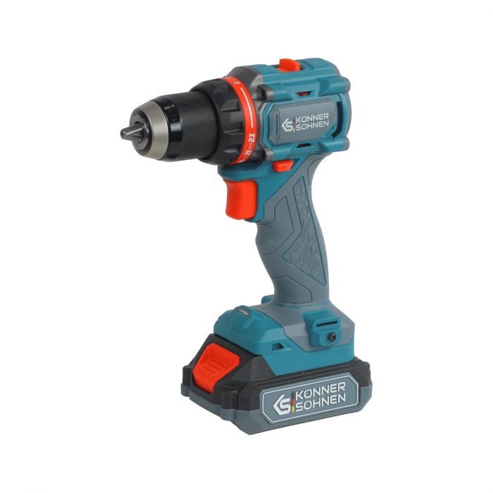 Набір із трьох акумуляторних інструментів Konner&Sohnen KS RHAGD 20V SET 3 20В дриль, шліфмашина кутова, перфоратор, швидкий ЗП 4.5А акб 2х4А·год сумка 7.5кг