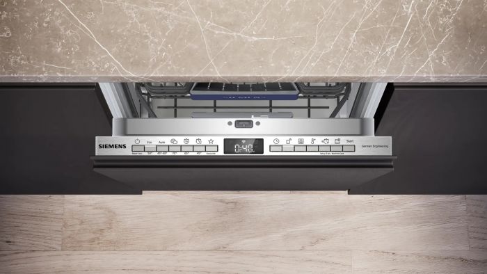 Посудомийна машина Siemens вбудована, 10компл., A++, 45см, дисплей, 3й кошик, білий