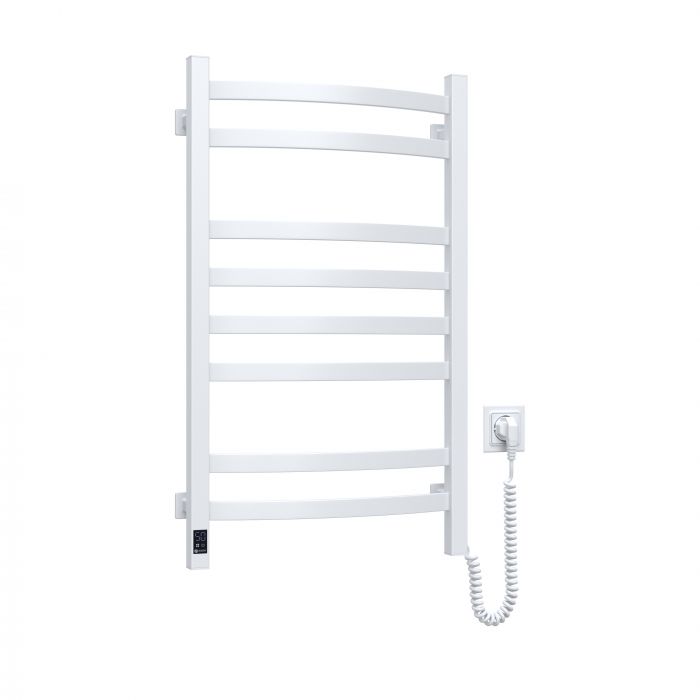 Рушникосушка Navin електрична Avalon, 800х480х104мм, таймер-регулятор, сталь, білий, праве підключення