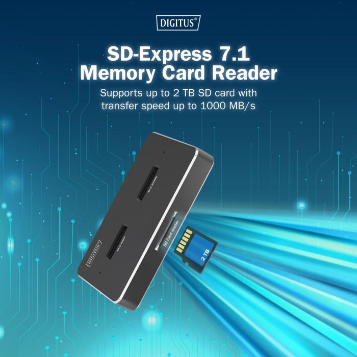 Док-станція DIGITUS USB-C > 2xSATA SSD/SD