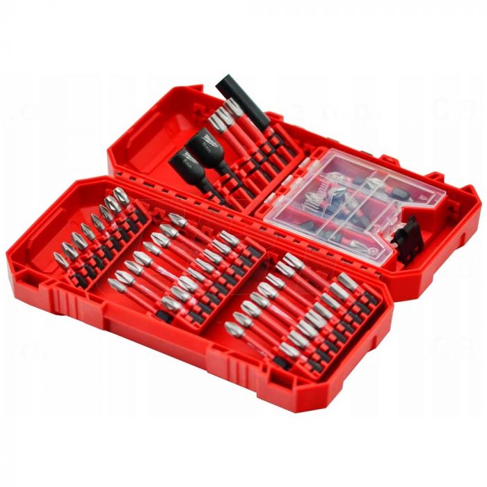 Біти Milwaukee Shockwave, сталь, кейс, набір 70шт