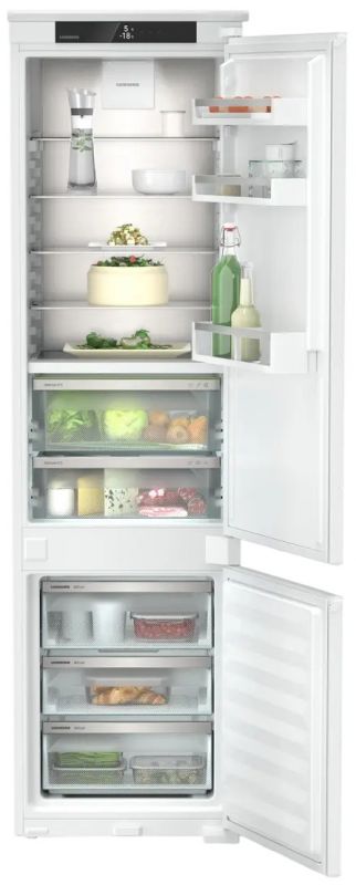 Холодильник Liebherr вбудований з нижн. мороз., 193.8x54.1х54.5, холод.відд.-202л, мороз.відд.-70л, 2дв., D, NF, диспл внутр., зона св-ті, білий