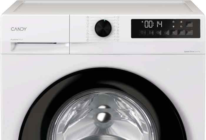 Пральна машина Candy фронтальна, 8кг, 1400, A+++, 59см, дисплей, пара, інвертор, білий
