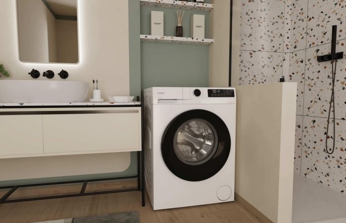 Пральна машина Candy фронтальна, 8кг, 1400, A+++, 59см, дисплей, пара, інвертор, білий