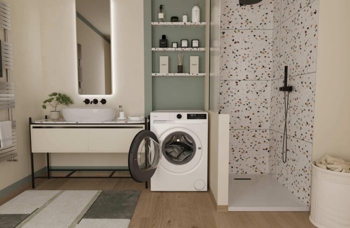 Пральна машина Candy фронтальна, 8кг, 1400, A+++, 59см, дисплей, пара, інвертор, білий