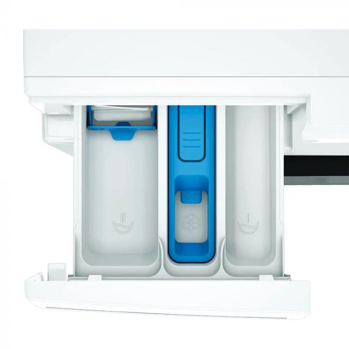 Пральна машина Whirlpool фронтальна, 7кг, 1200, A+++, 49.6см, дисплей, пара, інвертор, люк чорний, білий