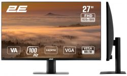 Монітор 2E 27" A2725B D-Sub, HDMI, VA, 100Hz